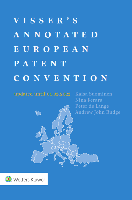 Vissers Annotated European Patent Convention 2023 Edition