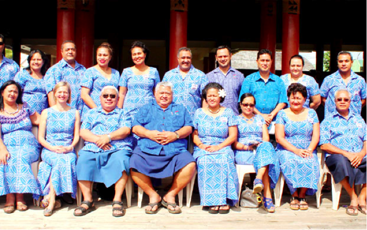 MEDIATORS: Samoa's accredited mediators are pictured with Prime Minister Tuilaepa Sa'ilele Malielegaoi and Chief Justice Patu Tiava'asu'e Sapolu.